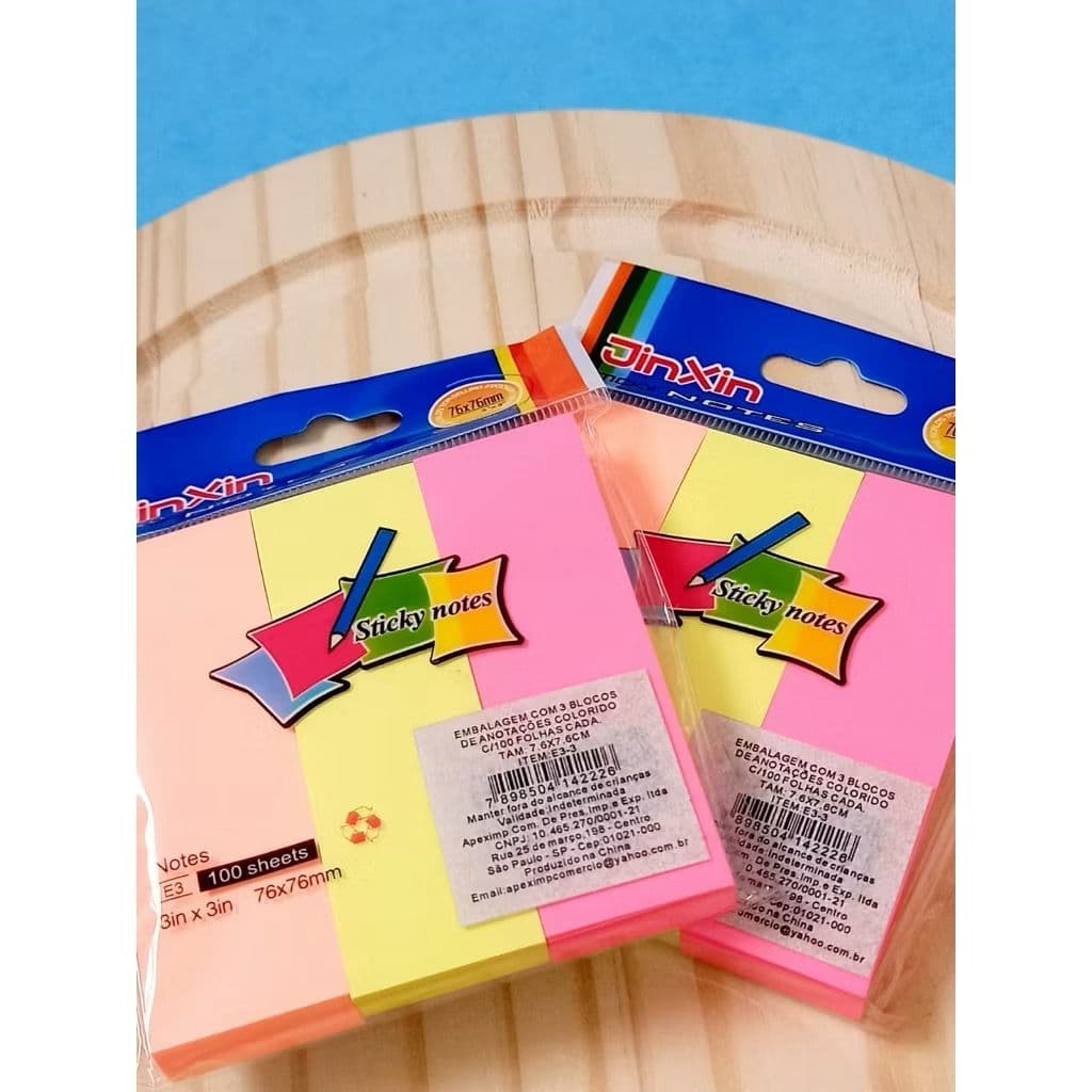Post it - notas adesivas Neon