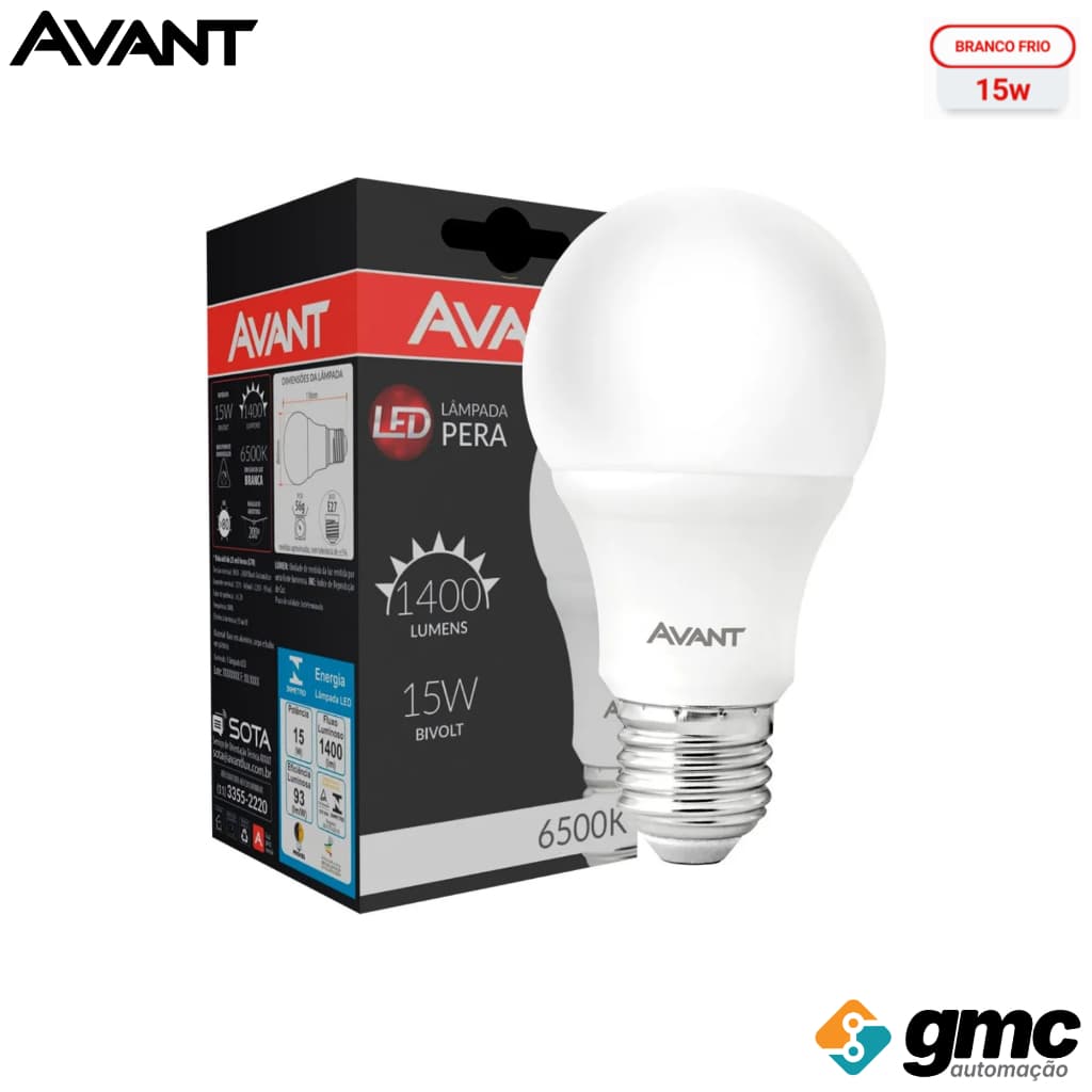 Lâmpada Led Bulb 15w 6500k Bv 1400lm A60 Avant Branco-frio