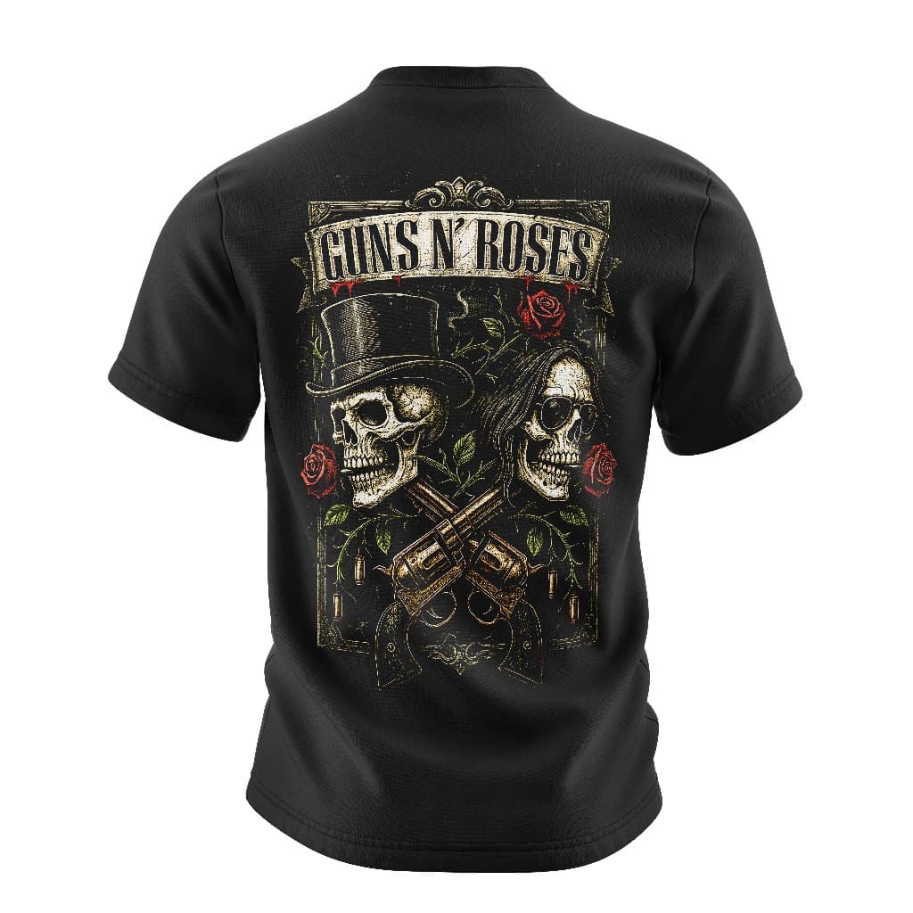 Camiseta Banda Guns N' Roses Algodão Premium