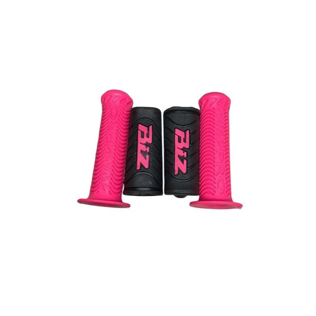 Kit Estribo Biz Rosa + Manopla Gold Rosa  Acessório Feminino Premium
