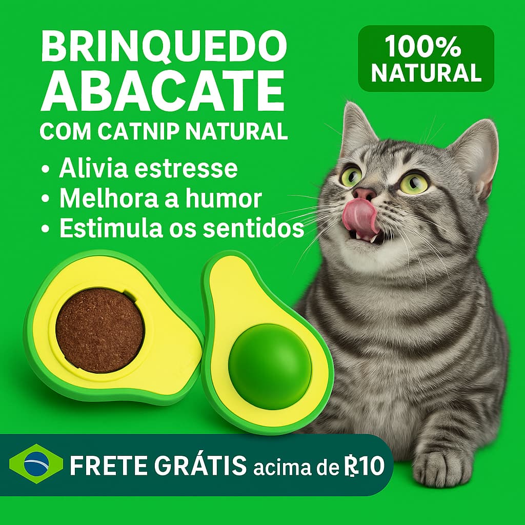 Brinquedos para Gatos com Erva de Gato Natural Catnip Estimula Sentidos e Humor