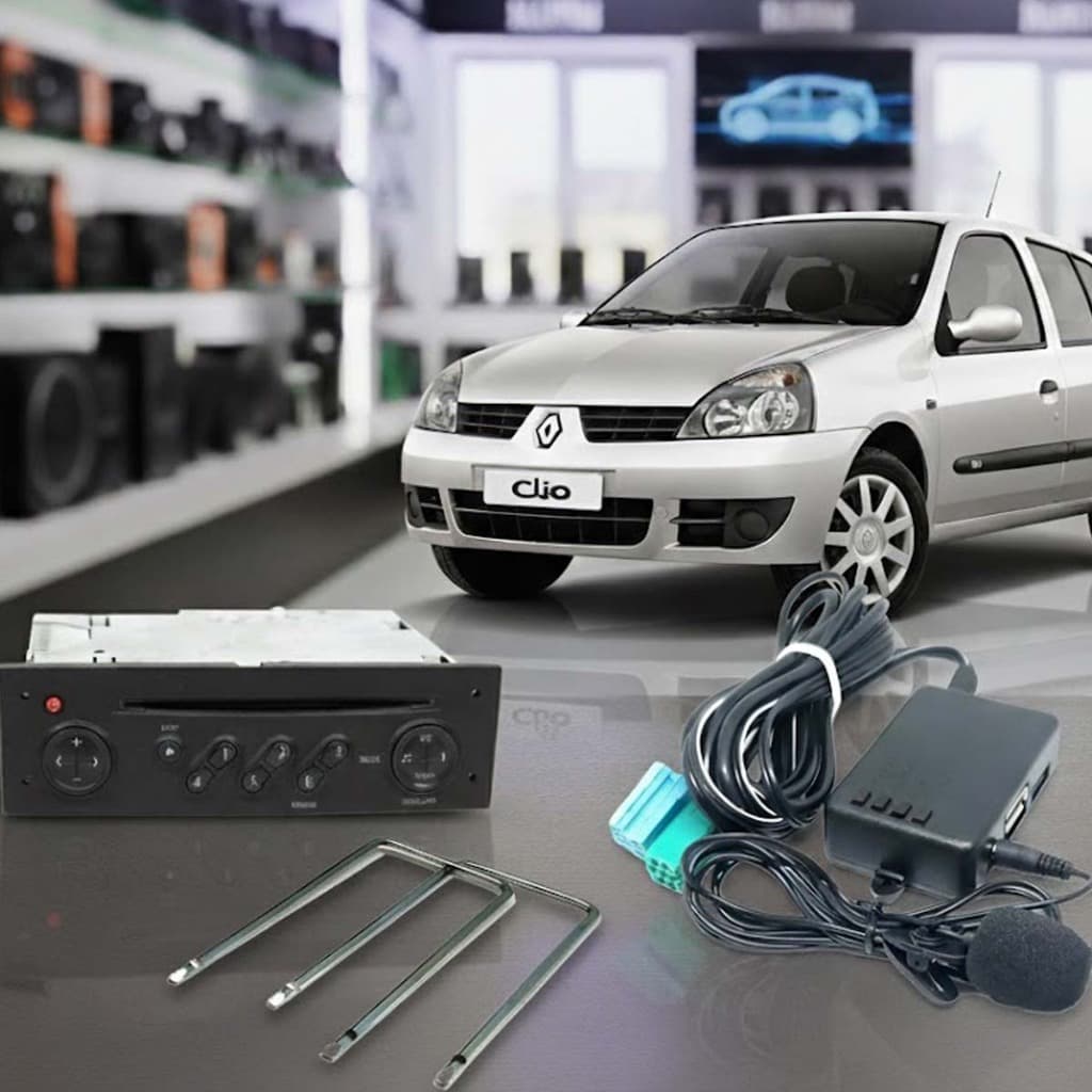 Adaptador Receptor Bluetooth MP3 USB MicroSD Renault para rádios UPDATE LIST comandos nos aparelho