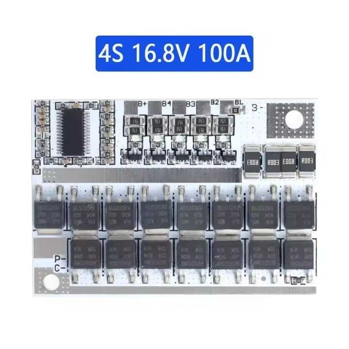 Placa Bms 4S 16.8v 100A 16.8v Com Balanceamento Proteção Bateria