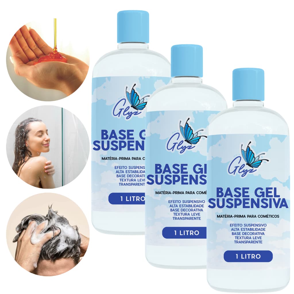 Base Gel Suspensiva Glyz: solução prática para geleias corporais e sabonetes em gel