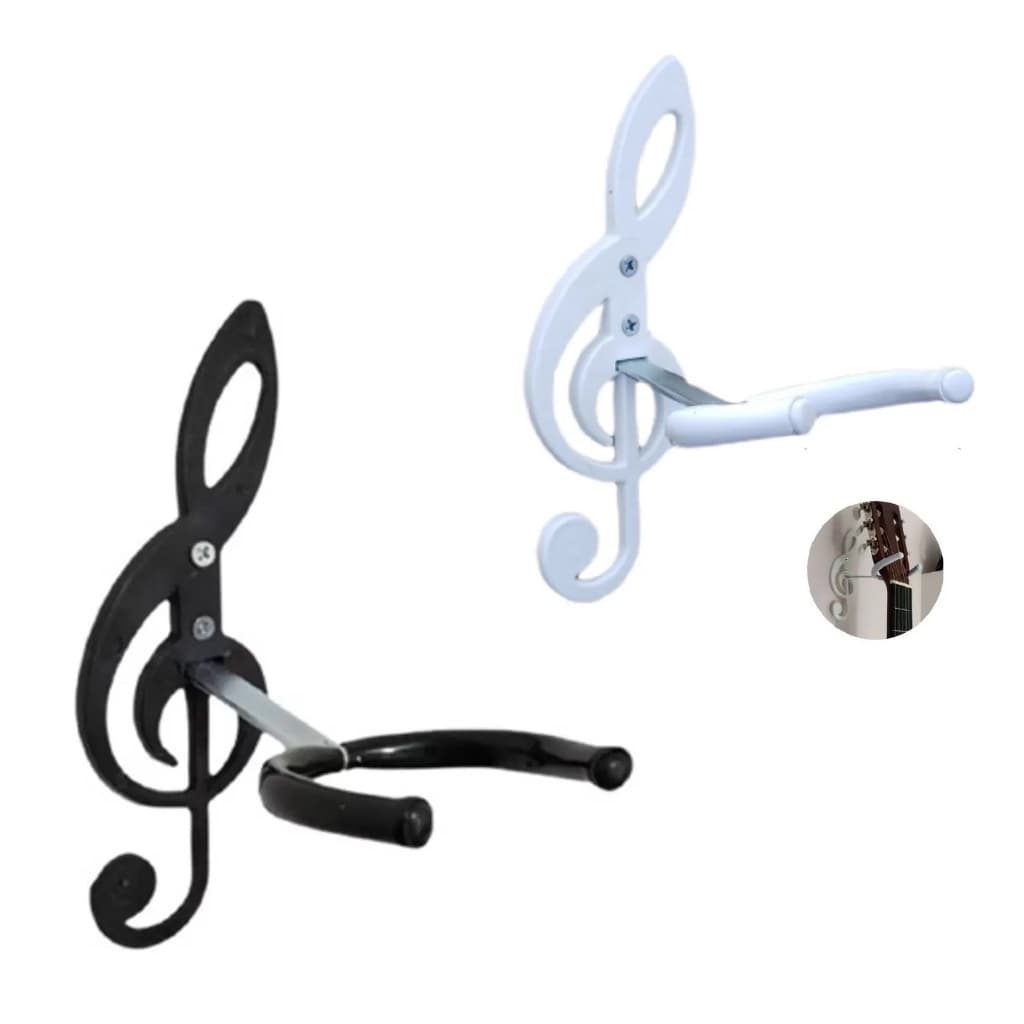 Suportes de Violão de Parede... 1 BRANCO E 1 PRETO ...Violão ,baixo ,cavaco,etc