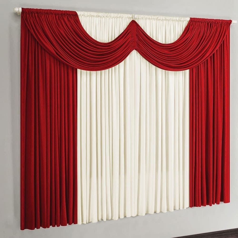 Cortina Riviera 2,00m X 1,70m Para Varão Simples diversas Cores
