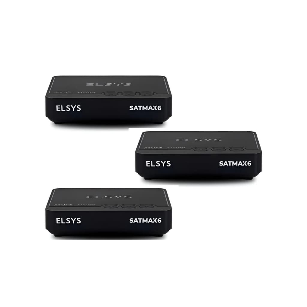KIT 3 RECEPTORES SATMAX 6 ELSYS REGIONALIZADOS