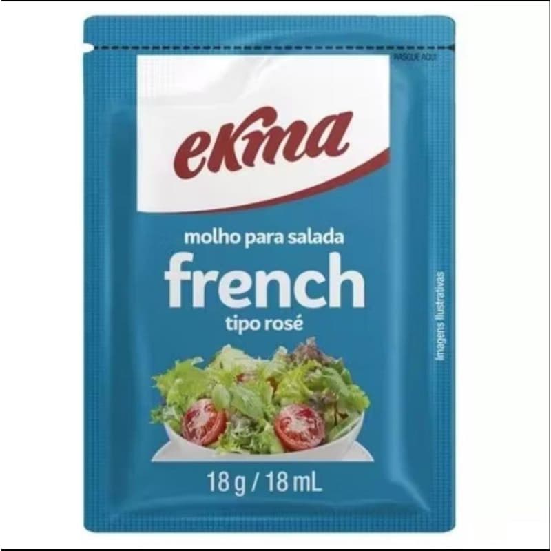 Molho para Salada French ou Italian Ekma PCT 1X30 18ML unidades