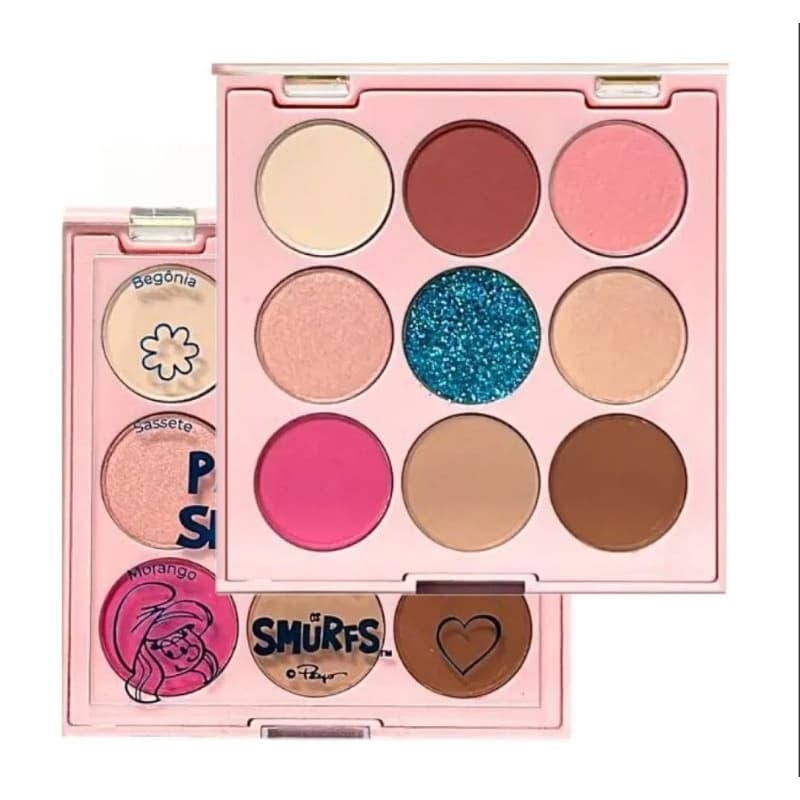 Paleta de cores Smurfs mia make