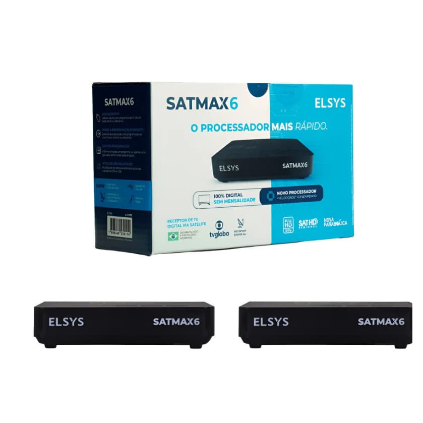 KIT 2 RECEPTORES SATMAX 6 ELSYS REGIONALIZADO