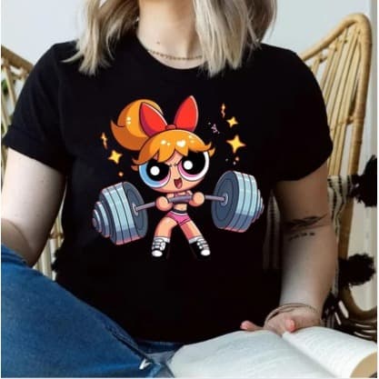 Camisa Personalizada Feminina Menina Super Poderosa Com Malha premium 100% Algodão Frete Gratis