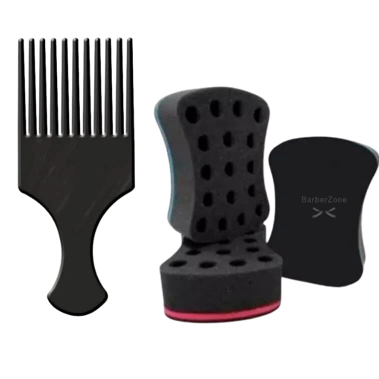 Kit Pente Afro + esponja Nudred simples
