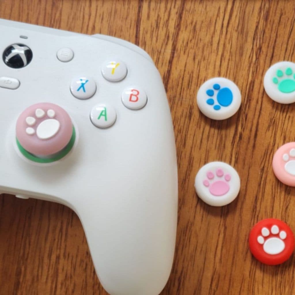 Kit Grip Capa Botão Silicone Acessório Controle Joystick Xbox One PS3 Ps4 Ps5 - Patinha
