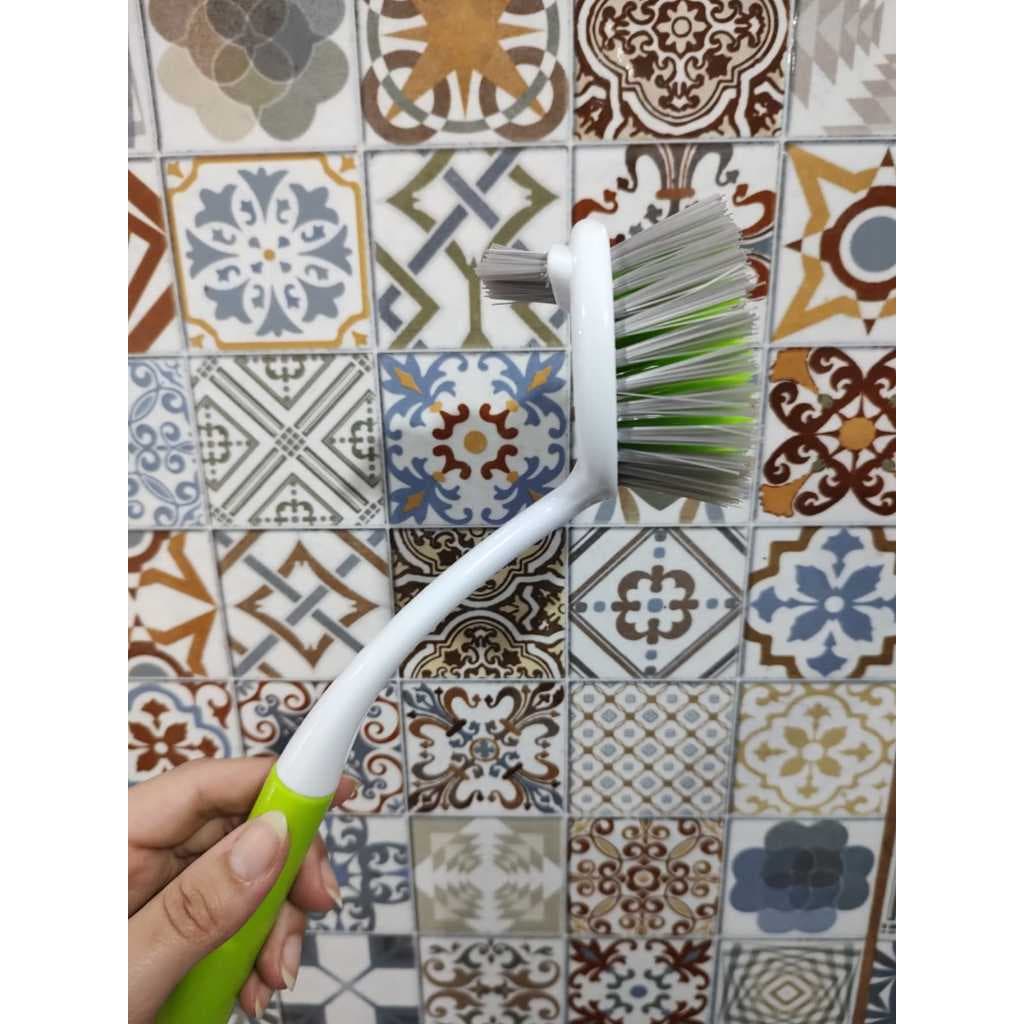 Escova De Limpeza Pesada 28,5cm Multiuso Dupla Cabo Grande Ergonômico Resistente Cozinha Banheiro Lavanderia