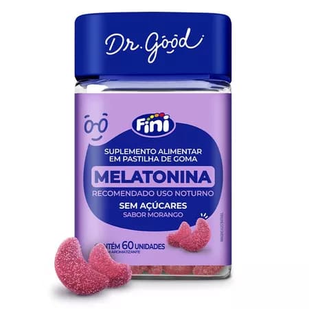 MELATONINA FINI DR GOOD C/60UN SABOR MORANGO