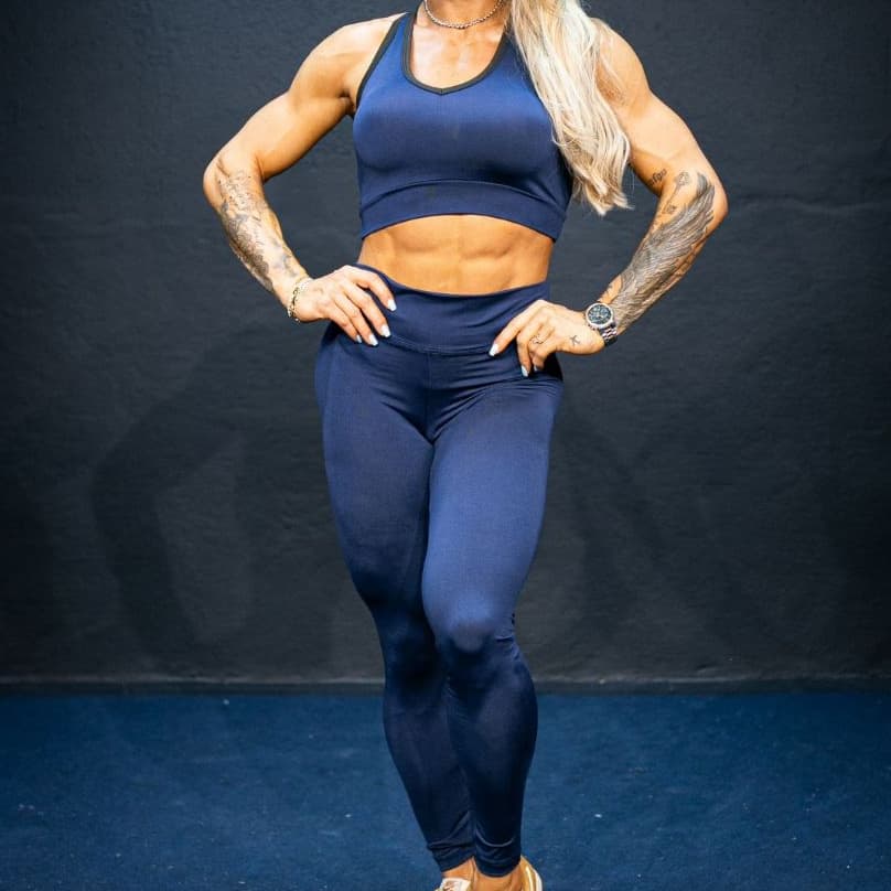Conjunto Top Tiras + Legging Lisa Moda Feminina Fitness Academia