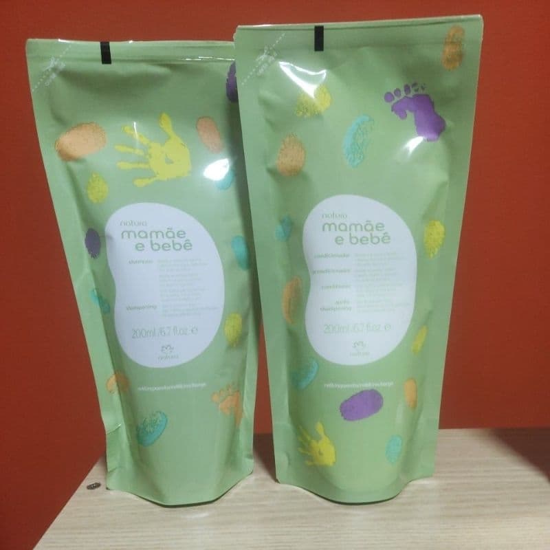 Refil Shampoo e Condicionador Mamãe Bebê 200 ml cada