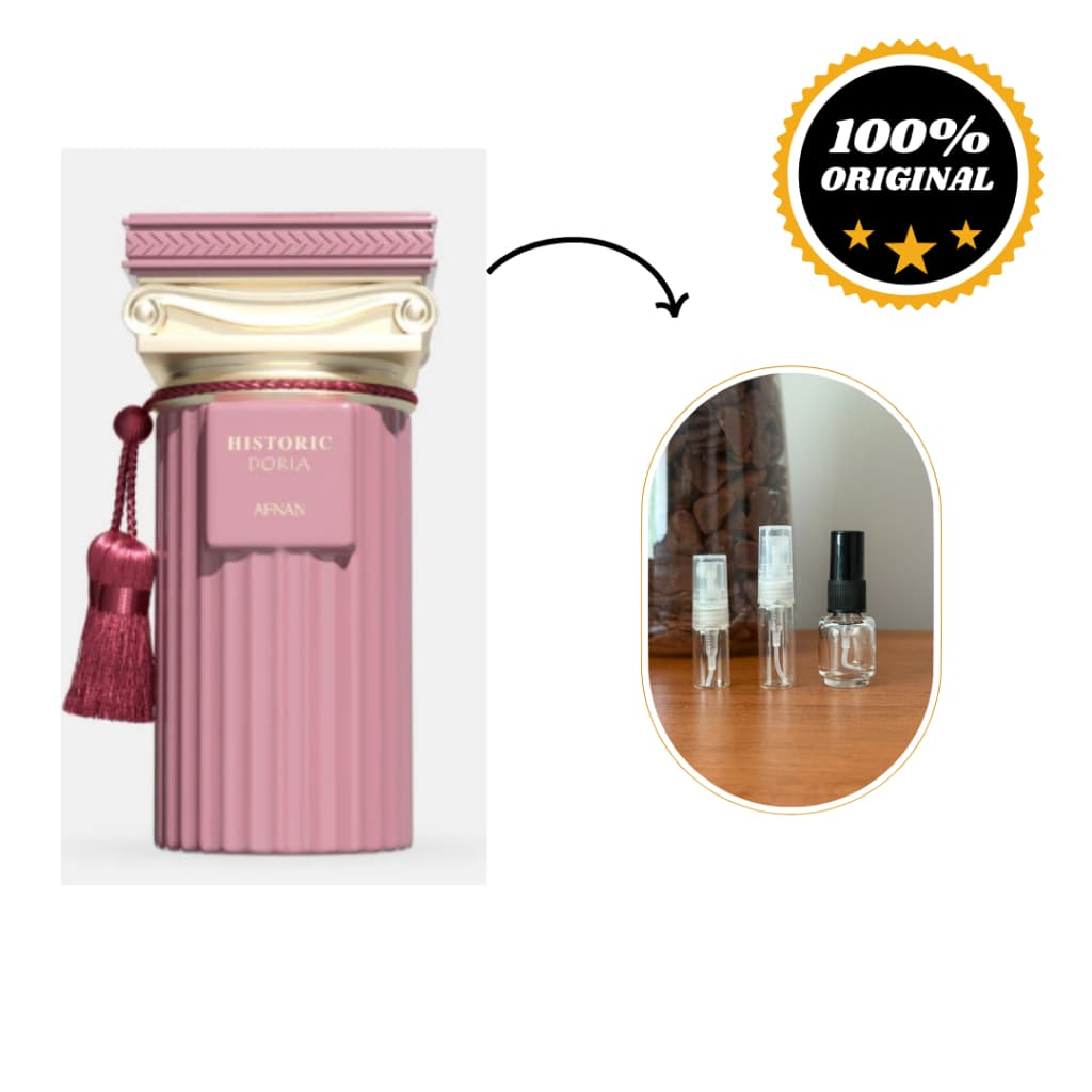 Perfume árabe HISTORIC DORIA, parfum feminino, original de qualidade e alta fixação.