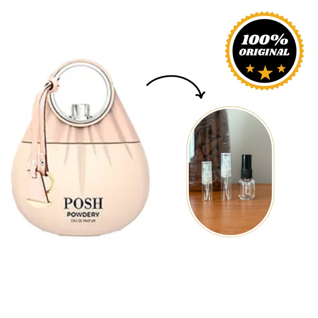 Perfume árabe POSH POWDERY, parfum feminino, original de qualidade e alta fixação