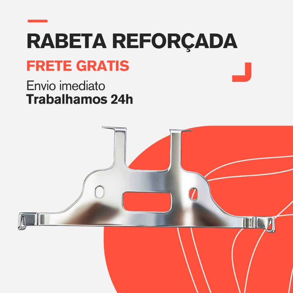 Reforço Rabeta Fixador - Honda CG Titan Fan Start 125 150 2014 até 2024 / 160 2016 até 2025