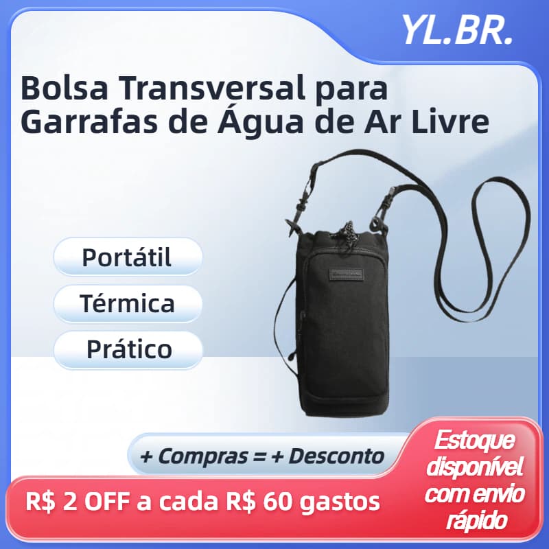 Bolsa Para Garrafa Com Organizador De Chaves E Celular Perfeita Para Atividades Ao Ar Livre