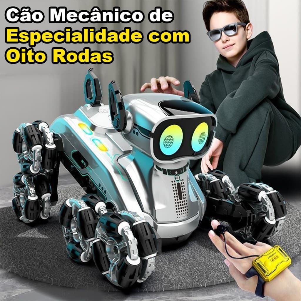 Carrinho Controle Remoto 360° com Luzes e Movimento Acrobático Brinquedo Infantil