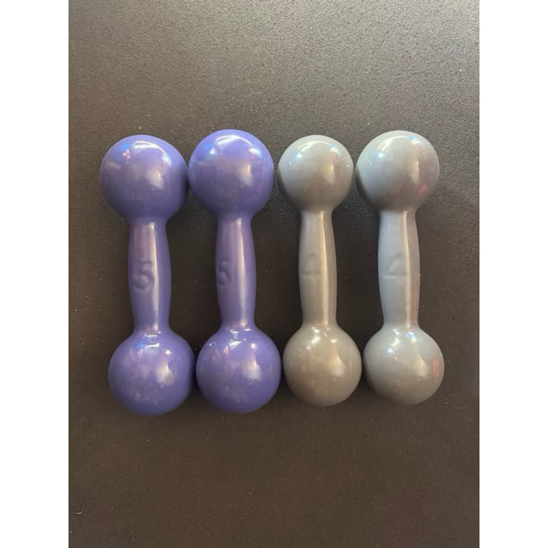 kit par de halteres emborrachado 4kg + 5kg (20kg total)