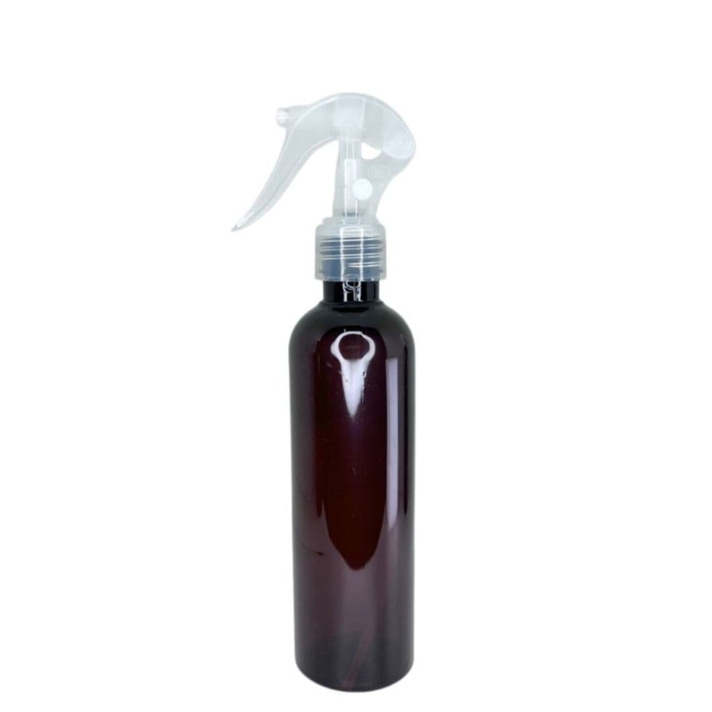 Kit 02 Unidades Borrifador Cabelo Frasco Âmbar Grande 240mL Gatilho