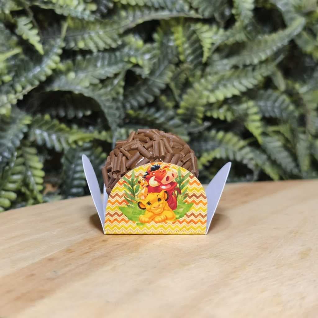 Forminhas de Brigadeiro Personalizada Rei Leão