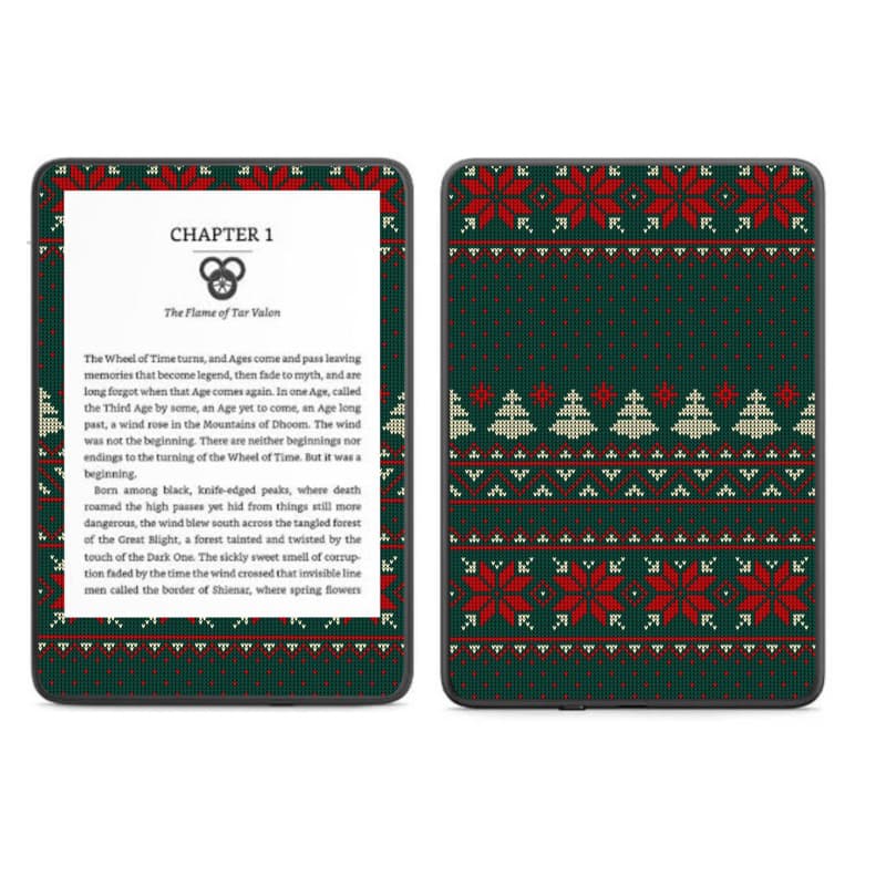 Película Adesiva Skin Kindle COLEÇÃO NOEL | Vinil Fosco + Adesivos de Brinde
