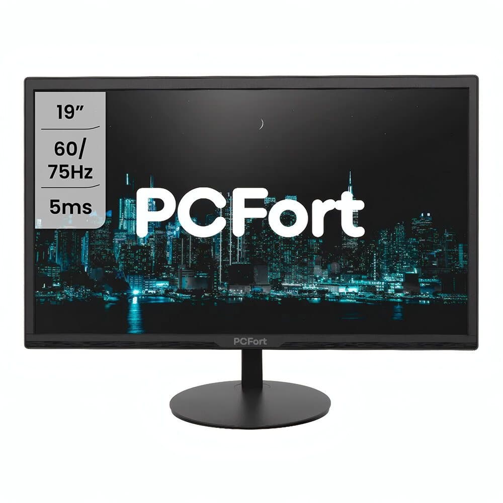Monitor Empresarial PCFort F1930 19 VGA - HDMI - VESA