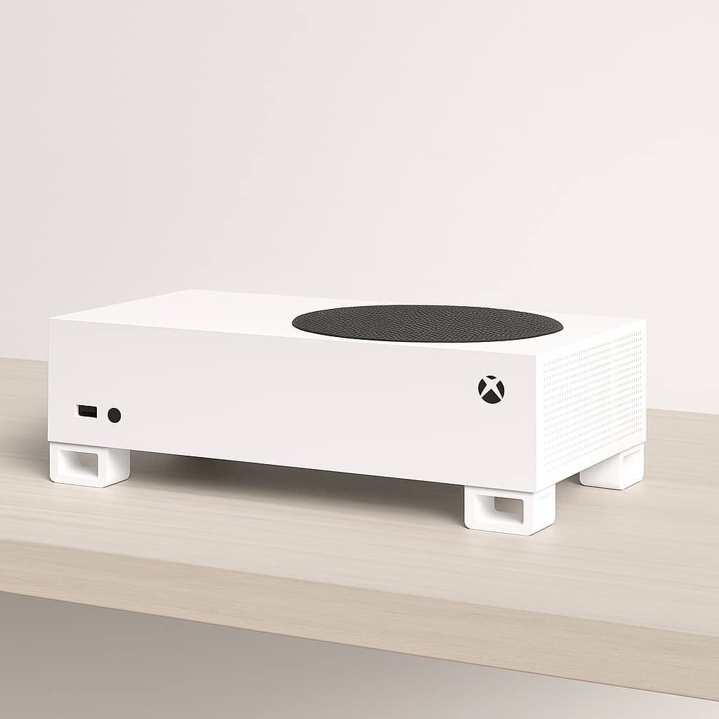 Kit 4 Suporte Pezinho Video Game Console Xbox Série S Apoio Horizontal
