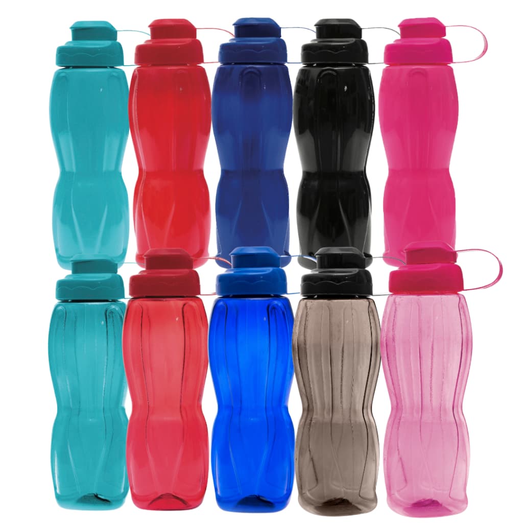 Garrafinha Squeeze Agua Plástico Academia Escola Reforçada 700ml