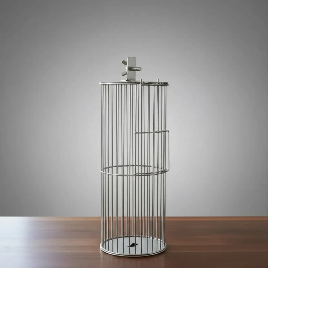 Cesto Grelha Tambor P/ Assar Coração De Frango Galinha Inox