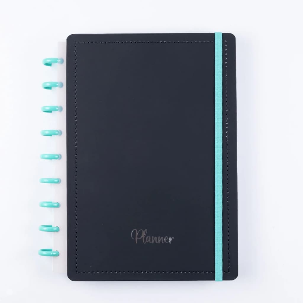 Caderno Planner Disko Black Acqua M