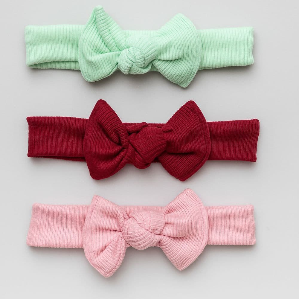 Kit 3 Tiara Infantil De Ribana Macia Para Bebês Feminina Crianças Várias Cores Arco Princesa Acessórios