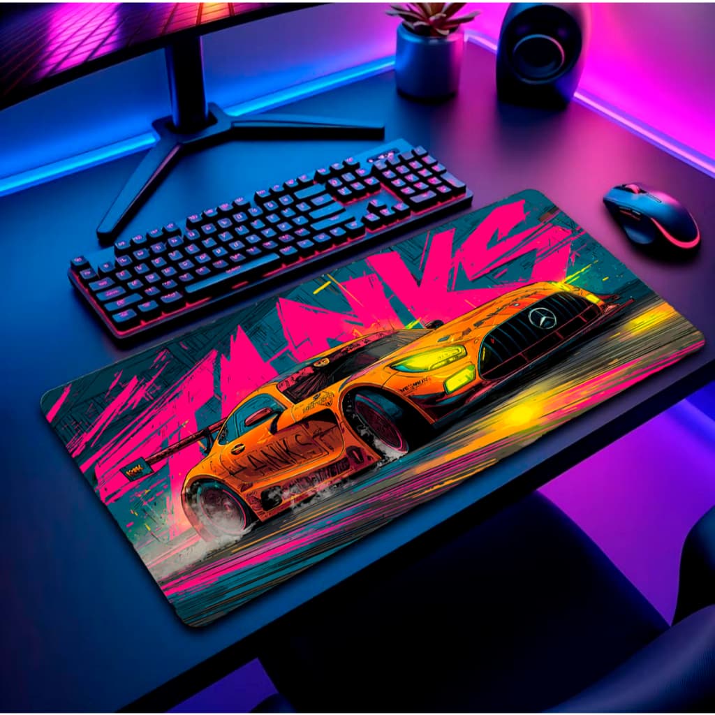 Mouse Pad Gamer Grande RGB Personalizado com Apoio Ergonômico Ideal para PC e Trabalho