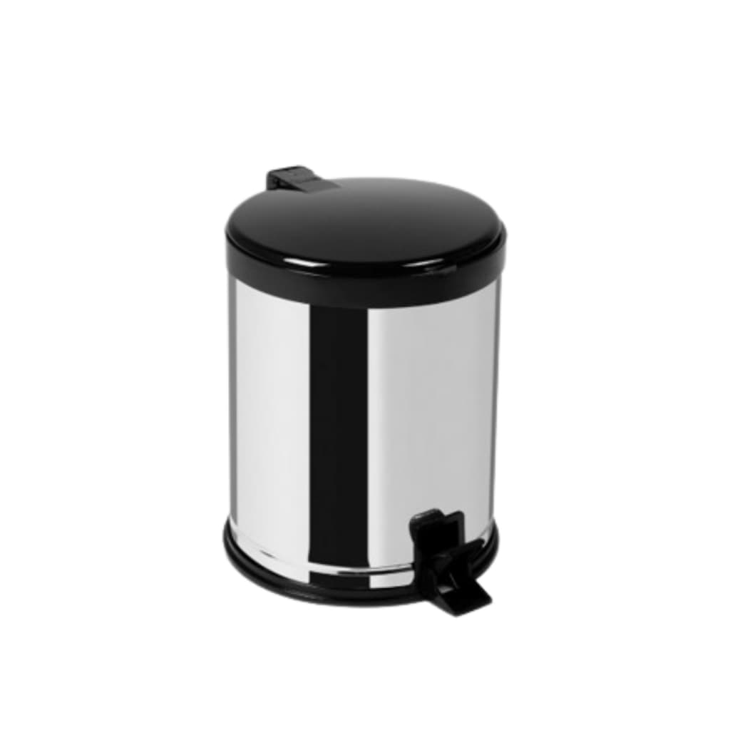 Lixeira 12 Litros Pedal Aço Inox Cozinha Grande Banheiro