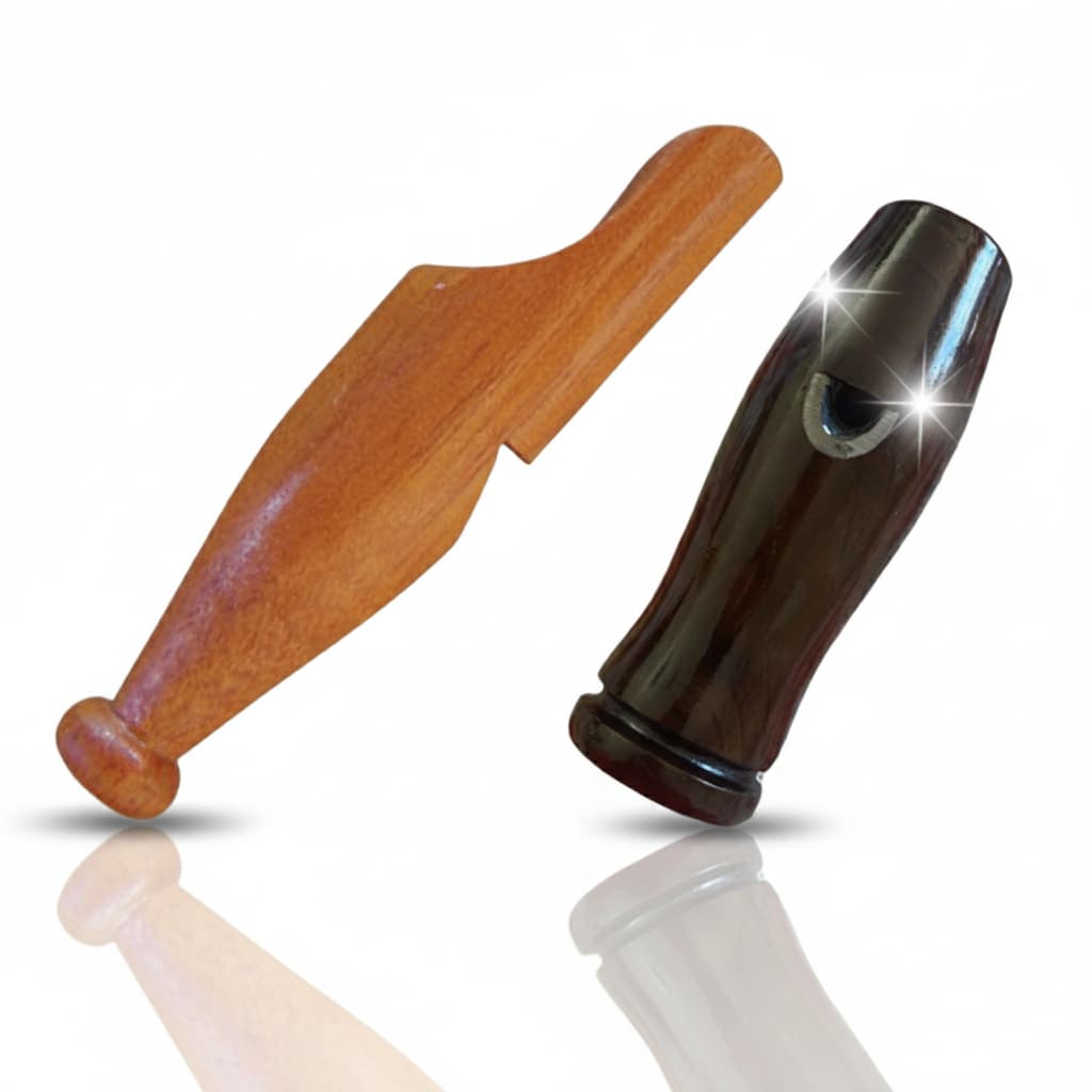 2 Apitos Premium Macuco Com Chumbo E Apito Grilo