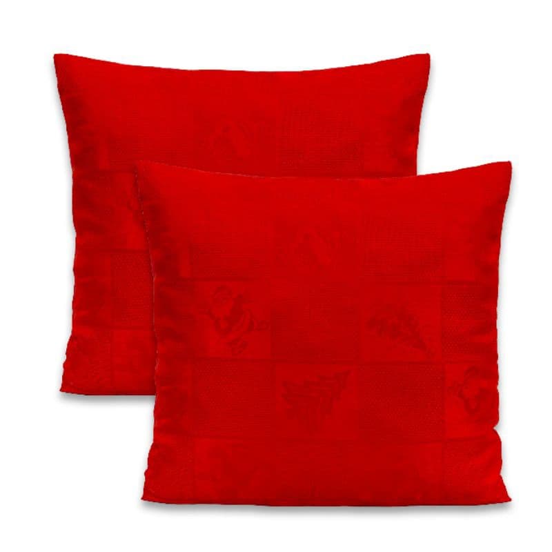 kit  2 Capas de almofada Natal - JACQUARD natalino/ estampa natalina