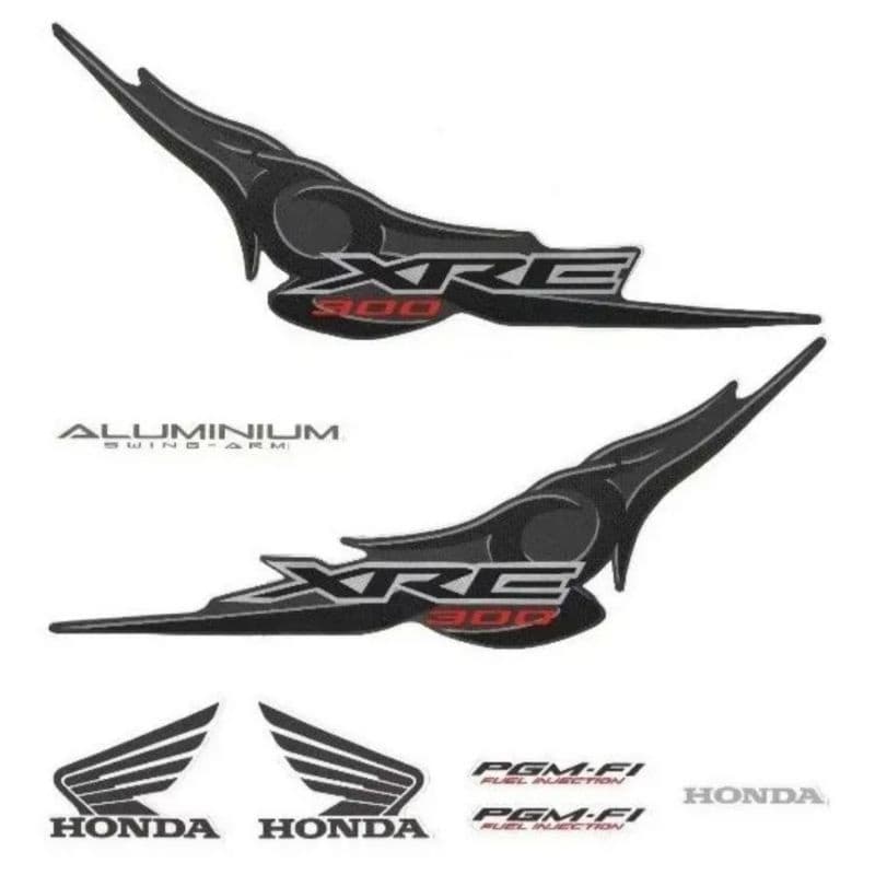 FAIXA ADESIVO KIT COMPLETO XRE 300 2009-2010 PRETO