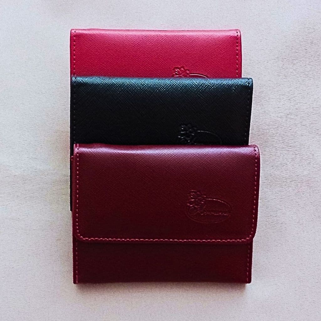 Carteira Feminina Elegante em Couro Sintético para Notas, Cartões, Documentos, Moedas