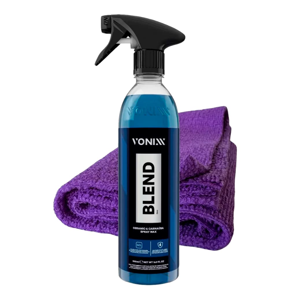 CERA SPRAY BLEND+SILICA 500ML VONIXX CERA CARNAÚBA AUTOMOTIVA PRONTO P USO