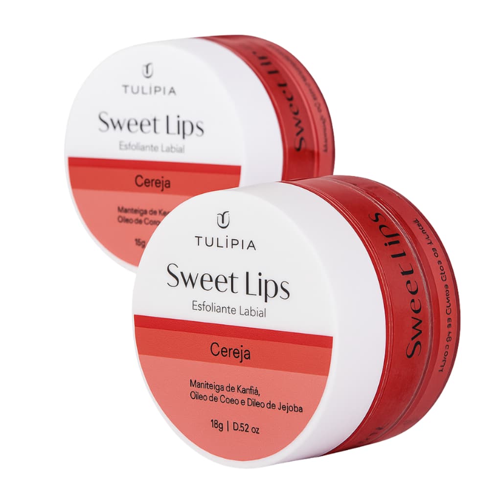 Sweet Lips Esfoliante Labial Tulípia 15g Hidratação Nutrição Maciez Brilho Cuidados Labiais