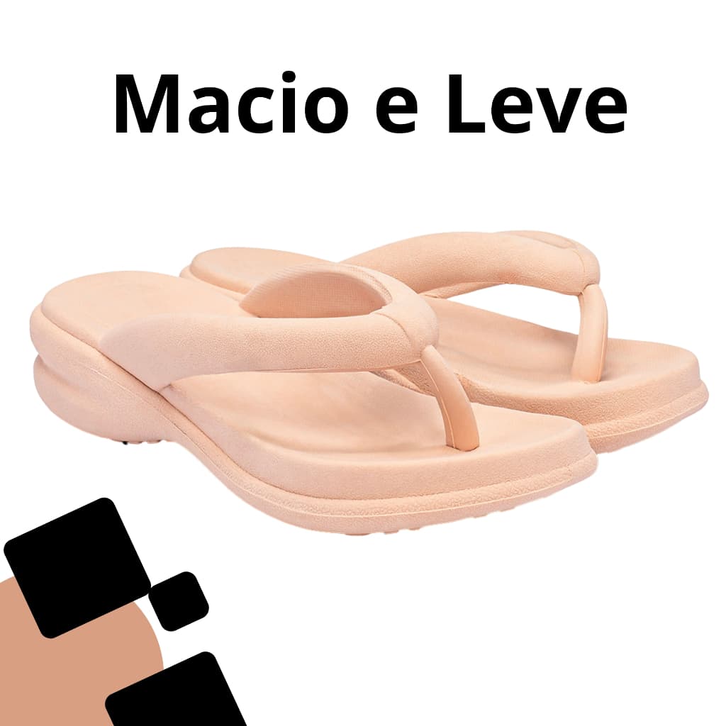 Sandália Feminina Nuvem Macia Confortável Leve Estilosa
