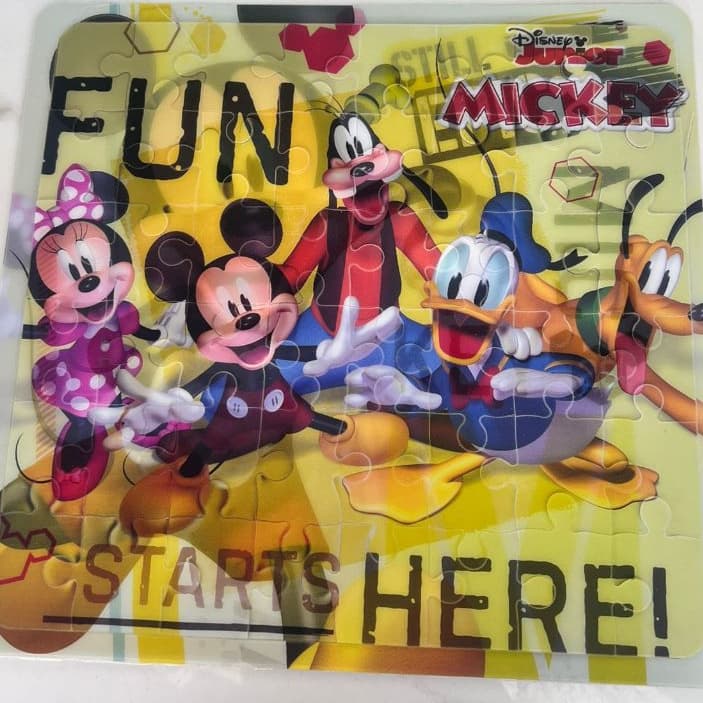 Puzzle 3D Infantil com Imagem Móvel – Disney e Marvel 52 Peças