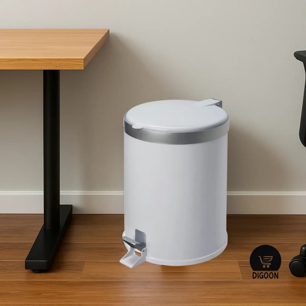 Lixeira Cozinha Com Pedal 12lt De Plástico Pp Escritório