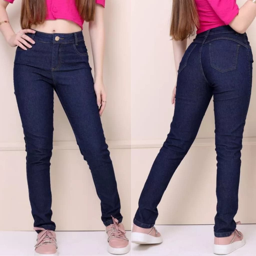 Calça Jeans Skinny Juvenil Com Lycra Para Meninas Altas Tendencia 10 ao 16 - AT