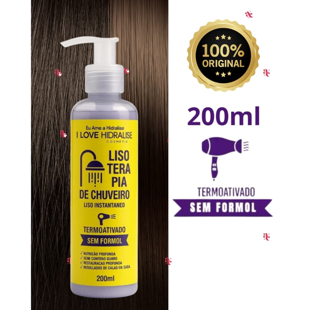 LISOTERAPIA LISO INSTANTÂNEO ORIGINAL SEM FORMOL ORGÂNICA 200ML - HIDRALISE