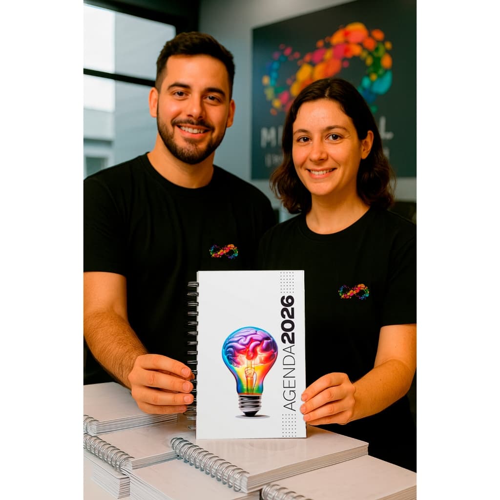 Agenda Personalizada 2026 Capa Dura Planejamento Diário Qualidade Premium